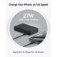 Батарея універсальна Anker 10000mAh MagGo Qi2/15W + USB-C PD 27W Black (A1654G11) ANKER A1654G11 1046358 - зображення 7