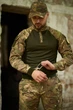 Трикотажна чоловіча кофта лонгслів Intruder Ghost/Гост на змійці з кишенями карго на реглан рукавах та манжетами на липучці хакі-мультикам/S - зображення 5