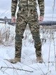 Чоловічі брюки на флісі Intruder Protect/Протект із захисними наколінниками з 4 кишенями карго та регульованими манжетами на липучках піксель/3XL - зображення 1