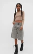 Топ Stradivarius бежевий в візерунки QNEQJ723 S - изображение 2