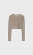Топ Stradivarius бежевий в візерунки QNEQJ723 S - изображение 6