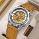 Годинник наручний Skmei M035LSILTBN Silver-Light Brown Leather - зображення 3