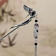 Заколка, паличка Анна Ясеницька "Stork for happiness" срібляста, 17 см - зображення 2