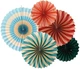 Rozety dekoracyjne PartyDeco Cyrk zestaw 5 szt 26–43 cm Mix kolorów (RPK33) (5904555070349) - obraz 1