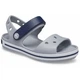 Крокси сандалі Crocs Crocband Sandal Light Grey/Navy 31 сірі - зображення 5