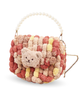 Набор для творчества для девочки от 6 лет BrushMe Pom Pom Bag «Коричневый медвежонок» круглый - изображение 1