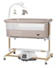 Детская приставная кроватка с автоукачиванием CARRELLO Bloom CRL-10304 Cream Beige Wooden с рождения - изображение 1