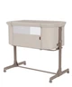 Детская приставная кроватка с матрасом на колесиках CARRELLO Luna CRL-16501 Silk Beige с рождения - изображение 1