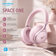 Наушники Anker Soundcore Space One Rose — Беспроводные Bluetooth Hi-Res, адаптивное шумоподавление ANC, LDAC, 55 ч работы - изображение 1