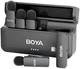 Беспроводной петличный микрофон BOYA BY-V4D для iPhone и смартфонов, 4 микрофона - изображение 1