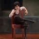 Фигурка Леви Аккерман сидит на стуле, (Levi) с аниме «Атака Титанов» (Attack on Titan), 19 см - изображение 4
