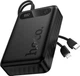 УМБ Павербанк HOCO J171A 20000 mAh 22.5W USB/Type-C Power Bank зі швидкою зарядкою 22.5W+PD20W та вбудованими кабелями Type-C/Lightning Black - зображення 1