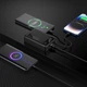 УМБ Павербанк HOCO J171A 20000 mAh 22.5W USB/Type-C Power Bank зі швидкою зарядкою 22.5W+PD20W та вбудованими кабелями Type-C/Lightning Black - зображення 2