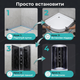 Душевая кабина TKF 100x100x215см угловой гидробокс акриловый поддон 15см тонированное стекло гидромассаж для дома - изображение 8