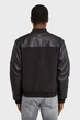 Чоловічий чорний бомбер Varsity leather jkt G-Star S D26928,C408 - изображение 4