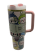 Термос термокружка Stanley Quencher H2.0 Tumbler из нержавеющей стали 1,18 л Labubu Cup Gift Box Style KT8005203 - изображение 3