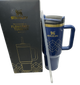 Термос термокружка Stanley Quencher H2.0 Tumbler из нержавеющей стали Royal Blue Gold 1,18 л KT7001972 - изображение 7