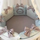 Комплект Elegance голубой (7 предметов) для круглых кроваток Маленькая Соня - изображение 2