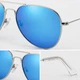 Солнцезащитные очки Aviator унисекс поляризованные UV400 стильные авиаторы люкс качество, унисекс, Blue - изображение 5