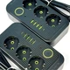 Фільтр живлення UA Power Socket F09U, на 3 розетки + 4 USB + Type C, 2500Вт, на 185 см, оснащений перемикачем, чорний - зображення 3