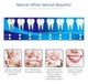 Відбілюючі смужки для зубів 3D White Teeth Whiten, 5 упаковок по 7 пакетиків, на верхні та нижні зуби, професійне домашнє відбілювання емалі, проти плям від кави - зображення 5