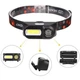 Налобный фонарь Bailong BL 1801A, LED XPE + COB со встроенным аккумулятором 18650, сенсор движения, 3 режима работы, черный - изображение 3