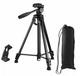 Штатив трипод з пультом ДУ Yufeng Tripod YF-3388, професійний для камери та телефону, триноги з регульованою висотою та кріпленням, чорна - зображення 2