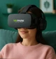 Очки виртуальной реальности с наушниками VR Park HF-6603, + Bluetooth контроллер, для телефонов iOS/Android, с регулировкой размера и фокуса, черные - изображение 8