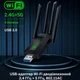 USB-адаптер Wi-Fi, дводіапазонний 2,4 ГГц + 5 ГГц, 4 антени, 802.11AC, USB 3.0 - зображення 3
