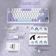 Ігрова клавітура Attack shark X820 Ultra White-purple з дисплеєм, ENG + UA, 75%, 4000mAh, Hot-Swap, RGB, 2.4GHz/Bluetooth/USB - изображение 15