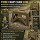 Стілець туристичний складаний Tribe Camp Chair Low олива для кемпінгу, риболовлі та відпочинку, компактний T-EF-0001 - зображення 7