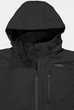 Куртка CMP Jacket Zip Hood Softshell Black 3A01787N-U901 58 - зображення 2