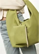 Женская сумка Хобо со съемным кошельком из экокожи SAMBAG Оливковый (54450341637) - изображение 6