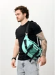 Велика чоловіча тканинна поясна сумка бананка SAMBAG М'ятний (5489038721) - зображення 2