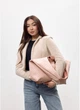 Женская сумка Хобо из структурированной экокожи со съемным кошельком SAMBAG Пудровый (54430341637) - изображение 3