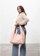 Женская сумка Хобо из структурированной экокожи со съемным кошельком SAMBAG Пудровый (54430341637) - изображение 10