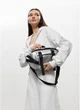 Большая женская поясная сумка бананка из экокожи SAMBAG Серебристая (5455038721) - изображение 8