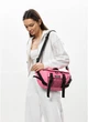 Большая женская тканевая поясная сумка бананка SAMBAG Розовый (5456038721) - изображение 8