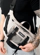 Велика чоловіча тканинна поясна сумка бананка SAMBAG Сірий (5491038721) - зображення 8