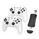 Ігрова приставка + 2 джойстики HOCO GA31 Collection game box+two wireless gamepads set White (6942007672122) - изображение 1