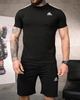 Літній комплект Adidas чорний чоловічий футболка та шорти XXL - зображення 2