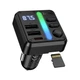 АЗП з FM-модулятором HOCO E89 Libre 45W(1A1C) BT FM transmitter Black (6942007673808) - зображення 5