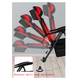 Кресло рыболовное карповое комплект Viking Pro Black red color - изображение 8