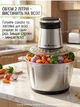 Измельчитель для кухни SeaBreeze MultiFunction Food Chopper чоппер кухонный, блендер 3в1 с металической чашей на 2л 1600 Вт - изображение 3