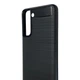 Чехол для телефона Samsung Galaxy S21 5G (SM-G991U) карбоновый противоударный с высокими бортами черный - изображение 4