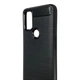Чехол для телефона OnePlus Nord N10 5G карбоновый противоударный с высокими бортами черный - изображение 4
