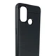 Чехол для телефона OnePlus Nord N100 карбоновый противоударный с высокими бортами черный - изображение 3