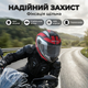 Мотошолом HF-112 L 59-60см для города скутера мотоцикла солнцезащитный визор многоканальная вентиляция красный - изображение 6