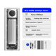 Корпус для SSD-накопичувача ORICO M.2 NVMe, портативний корпус для жорсткого диска з інтерфейсом Type-C 20 Гбіт/с, вбудований вентилятор охолодження, сумісний з планшетами та ноутбуками, сріблястий TCM2-G20 - зображення 4