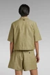 Жіноча оливкова сорочка cropped shirt G-Star S D22914,D123 - изображение 3